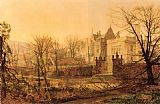 Knostrop Hall Early Morning by John Atkinson Grimshaw